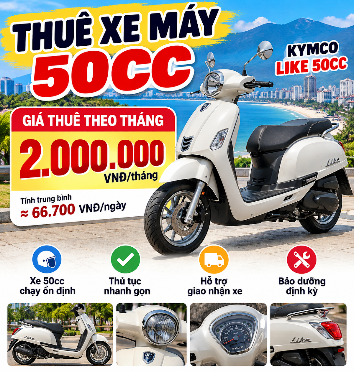 Thuê xe máy Đà Nẵng Kong — photo 2